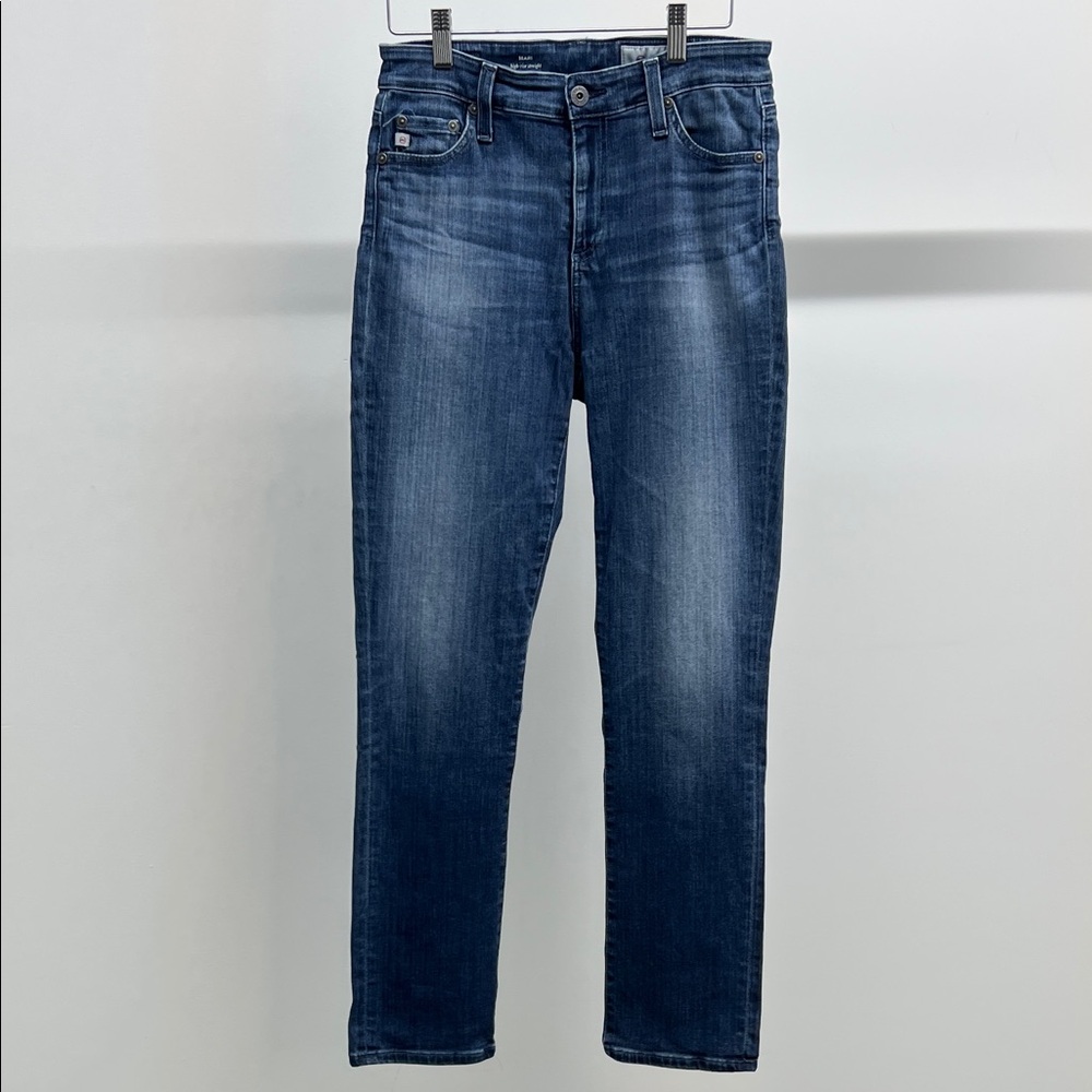 AG Adriano Goldschmied High Rise Straight Jeans